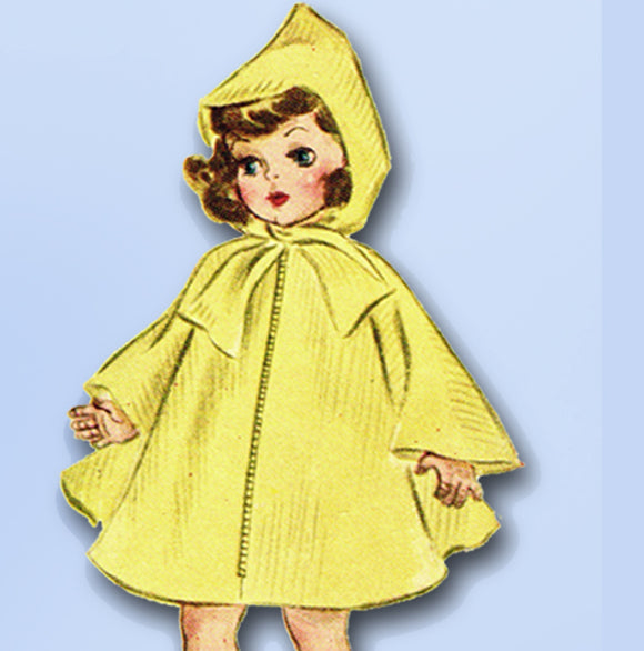 1950s Original Vintage McCalls Sewing Pattern 1706 Rare 21in Toni Doll Clothes