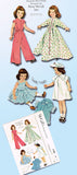 1950s Original Vintage McCalls Pattern 1728 Cute 14in Betsy McCall Doll Clothes