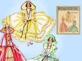 McCall 1738: 1920s Rare 30in French Boudoir Doll Clothes Vintage Sewing Pattern