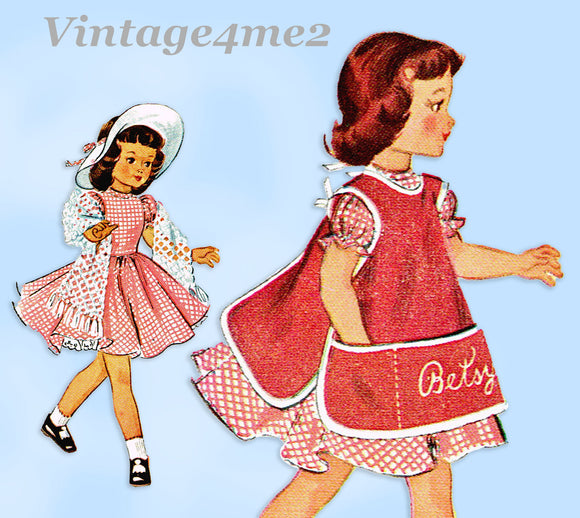 1950s Vintage McCall Sewing Pattern 1812 Uncut 16inch Betsy McCall Doll Clothes Set