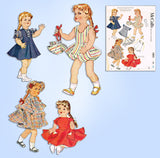 1950s Vintage McCalls Sewing Pattern 1825 16inch Saucy Walker Doll Clothes Set