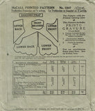 McCall 1847: 1930s Rare Misses Combination Lingerie Sz SM Vintage Sewing Pattern