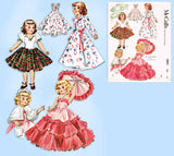 McCalls 1891: 1950s 14 Inch Mary Hoyer Doll Clothes Vintage Sewing Pattern
