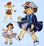 1950s Vintage McCalls Sewing Pattern 1898 7 to 8 Inch Ginny Doll Clothes ORIG