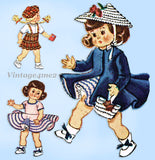 1950s Vintage McCalls Sewing Pattern 1898 9-10 Inch Ginny Doll Clothes ORIG