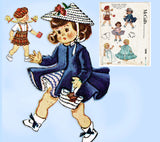 1950s Vintage McCalls Sewing Pattern 1898 9-10 Inch Ginny Doll Clothes ORIG