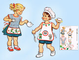 1950s Original Vintage McCall's Sewing Pattern 1909 Campbell Kids Tot Play & Hat - Vintage4me2