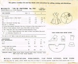 1950s Vintage McCalls Sewing Pattern 1921 Toddler Girls Ding Dong Play Apron Sz6