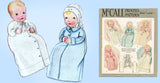 McCall 1928: 1920s Sweet Rare Uncut Infants Layette Set Vintage Sewing Pattern