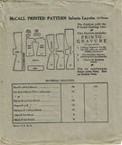 McCall 1928: 1920s Sweet Rare Uncut Infants Layette Set Vintage Sewing Pattern