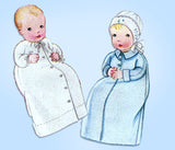 McCall 1928: 1920s Sweet Rare Uncut Infants Layette Set Vintage Sewing Pattern