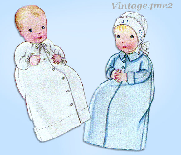 McCall 1928: 1920s Sweet Rare Uncut Infants Layette Set Vintage Sewing Pattern