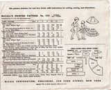 McCall's 1931: 1950s Uncut Toddler Girls Petticoat Size 6 Vintage Sewing Pattern