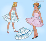 McCall's 1931: 1950s Uncut Toddler Girls Petticoat Size 6 Vintage Sewing Pattern
