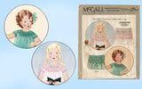 McCall's 1959: 1930s Cute Toddler Girls Smocktop Dress SM Vintage Sewing Pattern