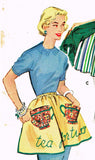 1950s Vintage McCalls Sewing Pattern 1982 Misses Clamp On Apron Set Fits All