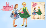 1950s Vintage McCalls Sewing Pattern 2026 Cute Girls Watermelon Apron Size 6/8