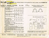 1950s Vintage McCalls Sewing Pattern 2103 Girls Blouse Color Name Transfer Sz 10
