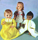1960s Vintage McCalls Sewing Pattern 2124 Uncut 12 to 16 Inch Baby Doll Clothes