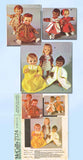 1960s Vintage McCalls Sewing Pattern 2124 Uncut 12 to 16 Inch Baby Doll Clothes