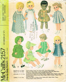 1960s Vintage McCalls Sewing Pattern 2157 Uncut Large 17-20 In Baby Doll Clothes