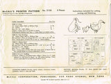 1950s Vintage McCalls Sewing Pattern 2158 Stuffed Frog and Duck Animals ORIGINAL