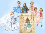 1950s Vintage McCalls Sewing Pattern 2162 High Heel Doll Clothes 10.5 In Revlon