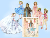 1950s Vintage McCalls Sewing Pattern 2162 High Heel Doll Clothes 12 In Revlon