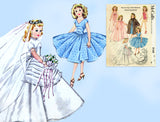 1950s Vintage McCalls Sewing Pattern 2162 High Heel Doll Clothes 22 In Revlon