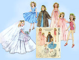 1950s Vintage McCalls Sewing Pattern 2162 High Heel Doll Clothes 22 In Revlon