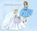 1950s Vintage McCalls Sewing Pattern 2162 20 Inch High Heel Revlon Doll Clothes