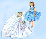 1950s Vintage McCalls Sewing Pattern 2162 20 Inch High Heel Revlon Doll Clothes