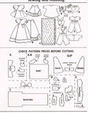 1950s Vintage McCalls Sewing Pattern 2183 Ginette 8 to 9 Inch Baby Doll Clothes