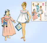 1950s Vintage McCall's Sewing Pattern 2189 Little Girls Shortie Pajama Set Sz 12
