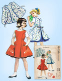 1950s Vintage McCall's Sewing Pattern 2199 Cute Uncut Girls Chicken Apron Sz 12