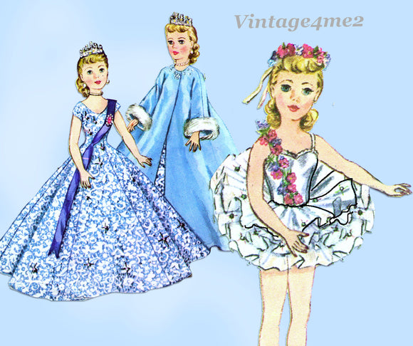 1950s Vintage McCalls Sewing Pattern 2255 10 1/2 Inch Revlon Doll Clothes ORIG