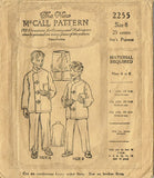 1920s Vintage McCall Sewing Pattern 2255 Little Boys 2 Piece Pajamas Size 8 - Vintage4me2