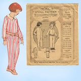 1920s Vintage McCall Sewing Pattern 2289 Cute Toddler's Nightdrawers Size 4