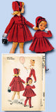 1950s Vintage McCalls Sewing Pattern 2307 Uncut Toddler Girls Flared Coat Size 2