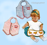 McCall's 2316: 1950s Cute Baby Set of Bibs Aprons & Toys Vintage Sewing Pattern