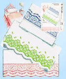1950s Vintage McCall Embroidery Transfer 2317 Uncut X-Stitch Pcases -  Vintage4me2