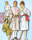 1950s Vintage McCall's Sewing Pattern 2334 His and Hers Monogram Robes Sz Small - Vintage4me2