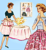 1950s Vintage McCall's Sewing Pattern 2337 Uncut Misses Knee Length Apron Fits All -Vintage4me2