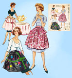1950s Vintage McCall's Sewing Pattern 2337 Uncut Misses Knee Length Apron Fits All -Vintage4me2