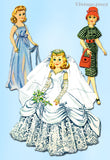 1950s Vintage McCalls Sewing Pattern 2342 18 Inch High Heel Doll Clothes ORIG