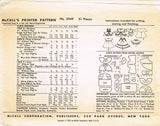 1950s Vintage McCalls Sewing Pattern 2349 Betsy Wetsy 15-17 In Baby Doll Clothes