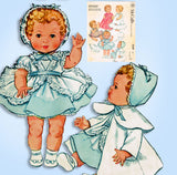 1950s Vintage McCalls Sewing Pattern 2349 Tiny Tears 11-12 Inch Baby Doll Clothes