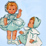 1950s Vintage McCalls Sewing Pattern 2349 Tiny Tears 11-12 Inch Baby Doll Clothes