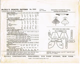 McCall 2352: 1950s Toddler Girls Christmas Skirt Size 5 Vintage Sewing Pattern