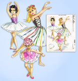 1950s Vintage McCalls Sewing Pattern 2360 Toddler Girls Dance Ballet Costume Sz6 - Vintage4me2